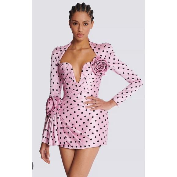 NWT Atoir Missy Polka Dot Mini Dress in Pink Size XL - Picture 1 of 10